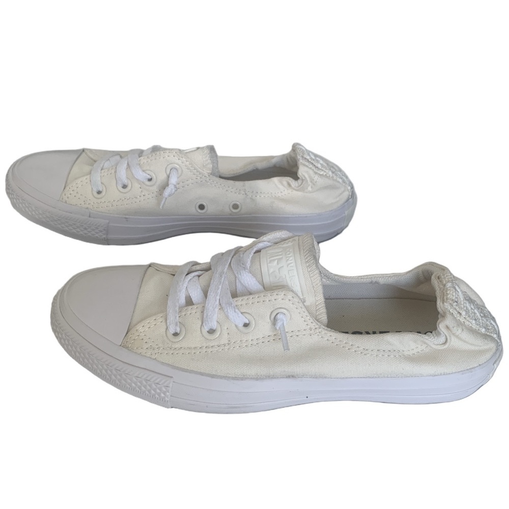 Converse Chuck Taylor All Star Shoreline Low Top Canvas Sneakers in Cream/Egret - Picture 3 of 8